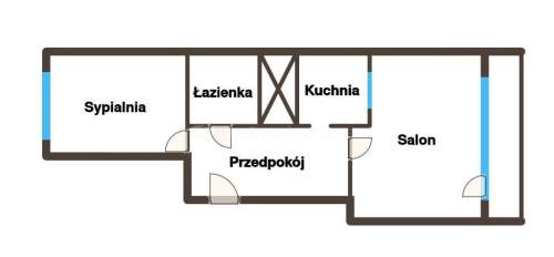 Ustawne M3 z balkonem 46,85 m2