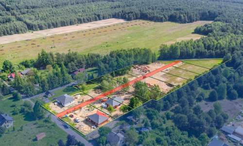 Pierwszy z czternastu nowych domów w Biskupicach