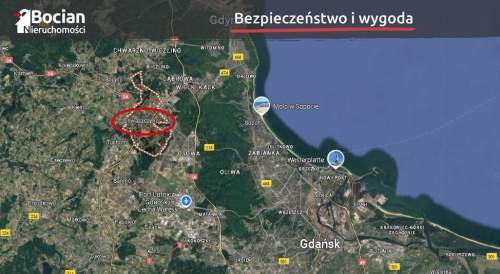 Uzbrojona działka z dobrym dojazdem do Trójmiasta 
