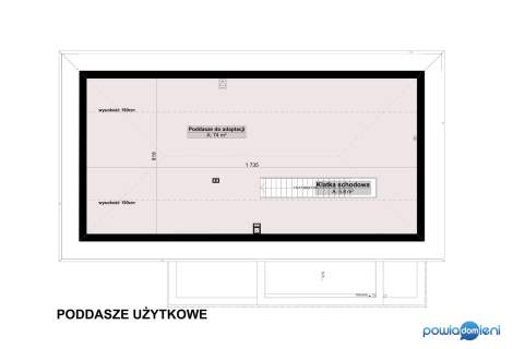 MAŁĘCZYN Dom w stanie deweloperskim I 74 m2 Poddasza