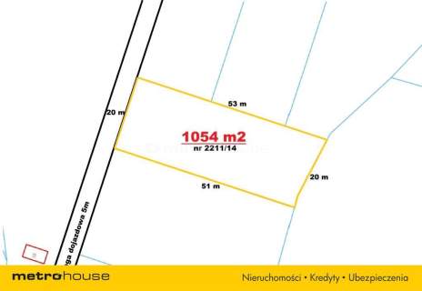 Działka 1054 m - idealna pod budowę MEDIA