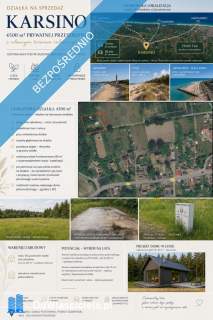 Działka 4500 m , 7 km od morza WZ, rozpoczęta budowa, prąd, stu