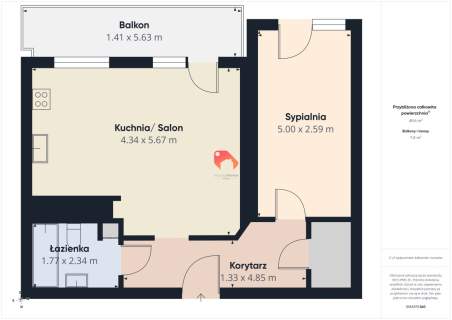 WYJĄTKOWA LOKALIZACJA OGRODY - 2 POKOJE 49,5M2