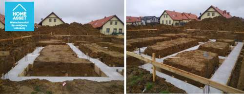 Działka 1001 m z rozpoczętą budową domu 155 m2