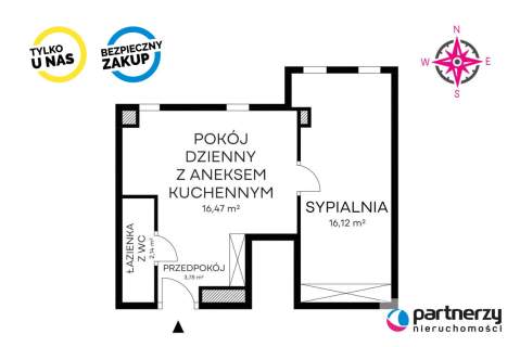 2 pokoje w centrum miasta idealne na inwestycję