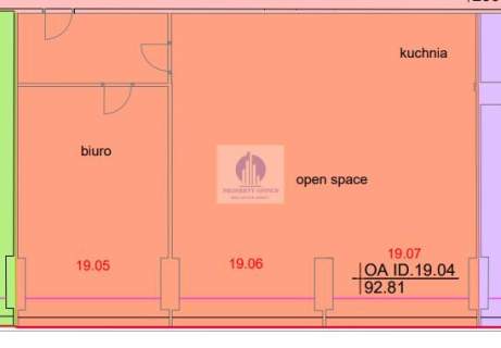 Śródmieście lokal biurowy 102,09m2 do wynajęcia