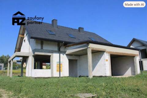 Dom na działce 8 ar z garażem na 2 samochody