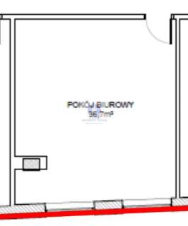 Mokotów lokal biurowy 42,94 m2 do wynajęcia