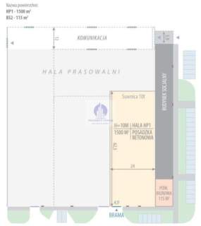 Bielany magazyn 1500 m2 na wynajem