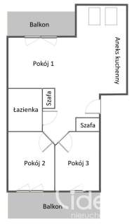 3 pokoje z 2 balkonami os. Bukowe/Nad Rudzianką