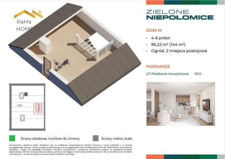 Dom z ogrodem 96 m 2 miejsca w cenie