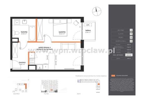Nowe 2 pokoje 43mkw balkon, Nowe Żerniki