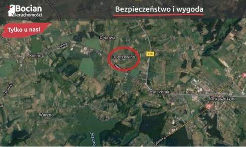 Duża, uzbrojona działka Dobry dojazd Dobrzewino