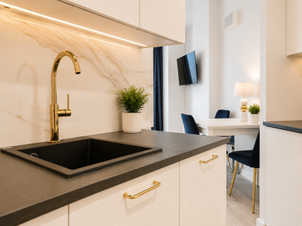 Studio Premium Bliska Wola Tower Widok na Warszawę