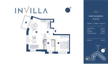 Apartament 56,09 m GEDANIA Nad Motławą
