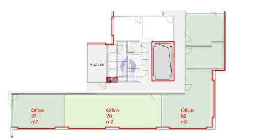 Mokotów lokal biurowo-usługowy 202 m2 do wynajęcia