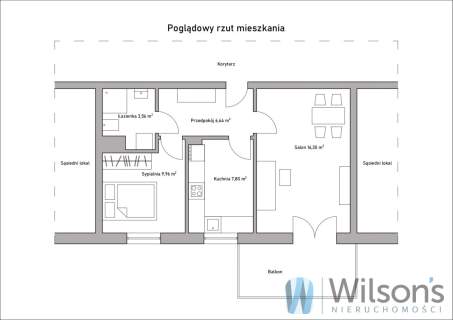 Dwa pokoje, Siekierki, nowe budownictwo