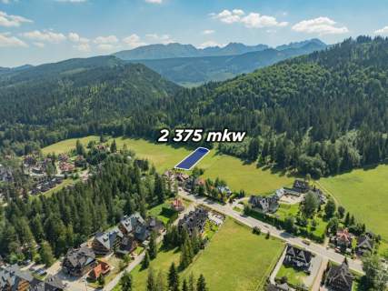Działka rolna Jaszczurówka Zakopane z dojazdem