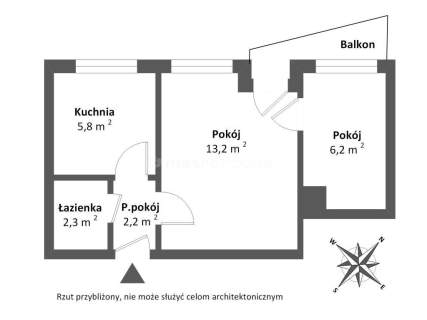 Mieszkanie z balkonem na 1. piętrze przy PARKU