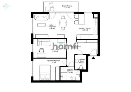 APARTAMENT 71,5 M2 3 POKOJE DOLINA TRZECH STAWÓW