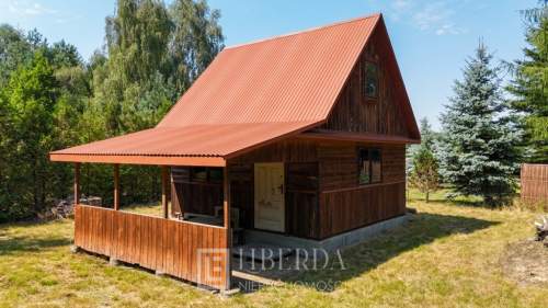 Działka rekreacyjna z domkiem - 595m2 - Krasne