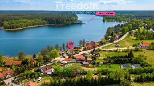 Dom nad jeziorem Omulew,własny pomost,Mazury