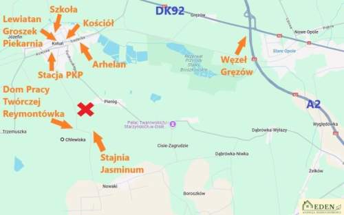 6 działek wydane WZ w Chlewiskach, gm. Kotuń