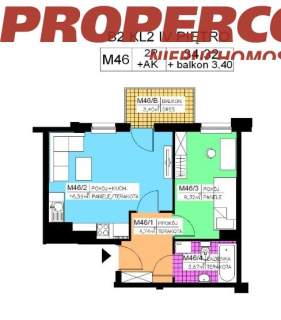 Mieszkanie 2 pok., 34,32 m2, II piętro, Na Stoku