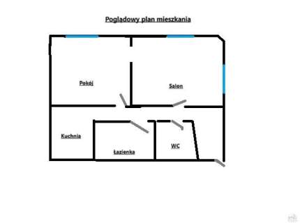 Na sprzedaż funkcjonalne i jasne mieszkanie o powierzchni 42,3...