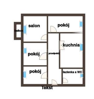 4 POKOJE - I PIETRO - BALKON - GARAŻ - OGRÓDEK
