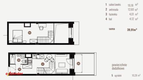 LOFT Z ANTRESOLĄ blisko centrum Łodzi i CKD Bez prowizji i bez...
