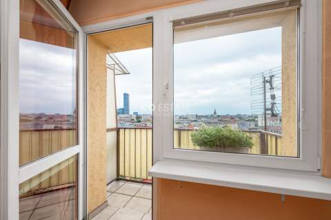 CENTRUM Panorama Wrocławia Balkon CO miejskie