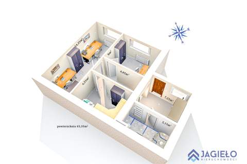 Biuro na sprzedaż, 45,35 m2, Kowale