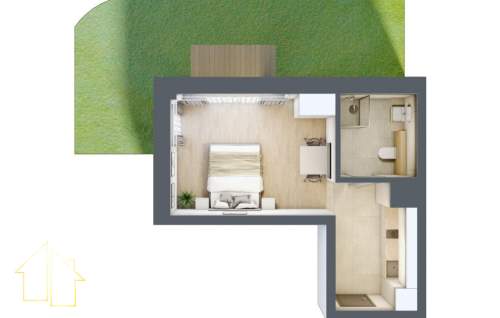 Międzyzdroje apartament 28,12 m z ogrodem 32,99 m 
