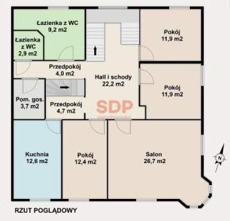 Przestrzeń, której nie znajdziesz w bloku 129,7 m2 Centrum Kąty...