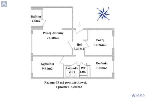 Dla rodziny, 3 pokoje, osobna kuchnia