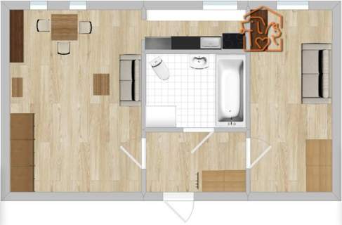2 pokoje pet-friendly - Grobla 6c