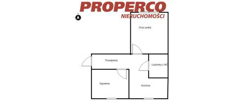 Mieszkanie 46,1 m2, 2 pokoje, os. Świętokrzyskie