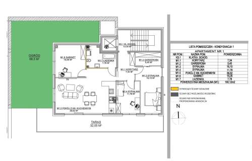 Apartament z ogrodem i tarasem 100,12 m Kameralna inwestycja