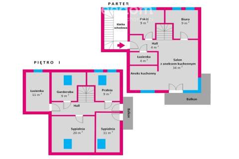 Dwupoziomowy apartament premium 109 m , 5 pokoi