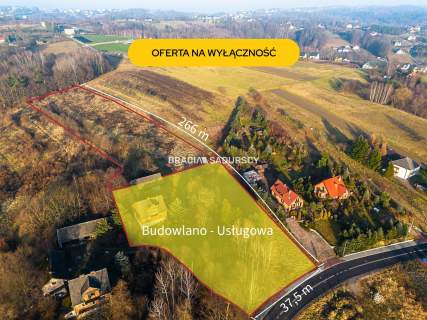 Działka inwestycyjna 1,3 ha, mpzp bliźniaki, media