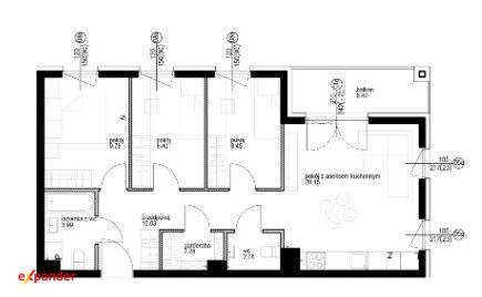 nowe 67m2 Balkon Blisko Pruszcza Gd Rotmanka