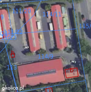 Hale z placem utwardzonym, 4571 m2, pod bazę transportową