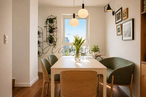 Nowoczesny apartament z dużym balkonem i recepcją