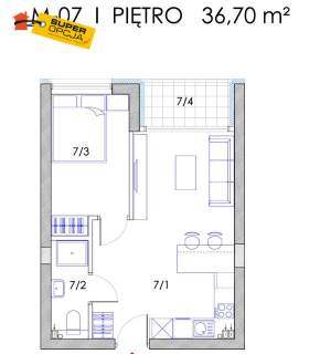 Nowe 2 pokoje z balkonem na Ruczaju