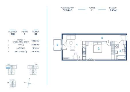 Gotowa inwestycja - metraże od 39 m2, Kraków
