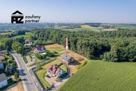 Duży dom w stanie surowym na dzialce 16,5 ara
