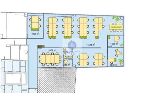Mokotów lokal biurowy 302m2 do wynajęcia