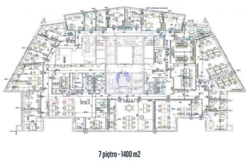 Śródmieście lokal biurowy 1400m2 do wynajęcia