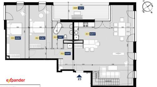 PENTHOUSE Katowice 180m2 z tarasem 172m2 2 balkony